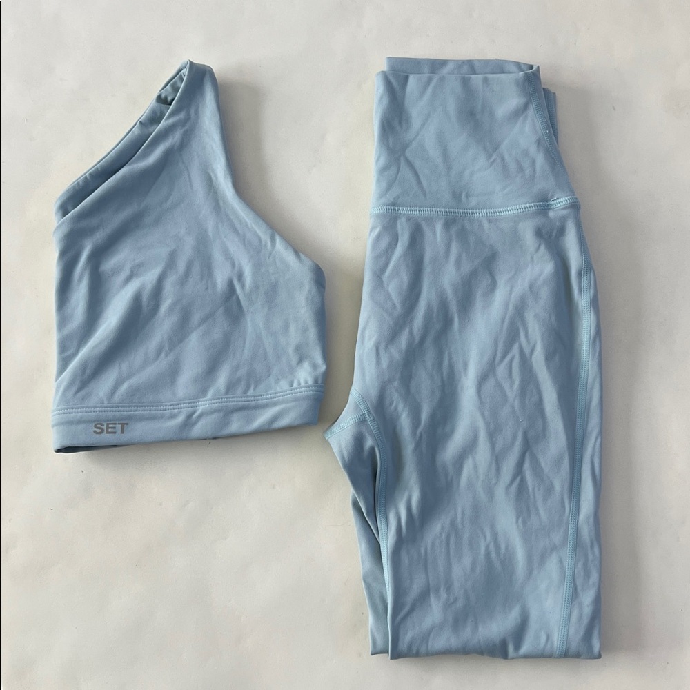 SET Active Light Blue Sports Bra